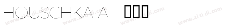 HOUSCHKA AL字体转换